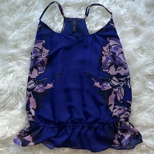 Guess Spaghetti Strap Floral Tank Size Medium